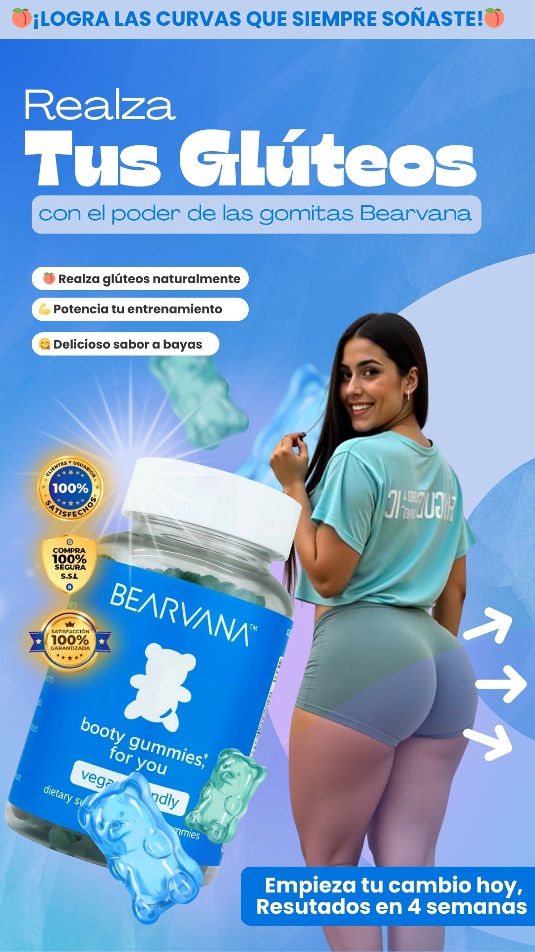 Gomitas Bearvana Bum | Aumenta tus Gluteos