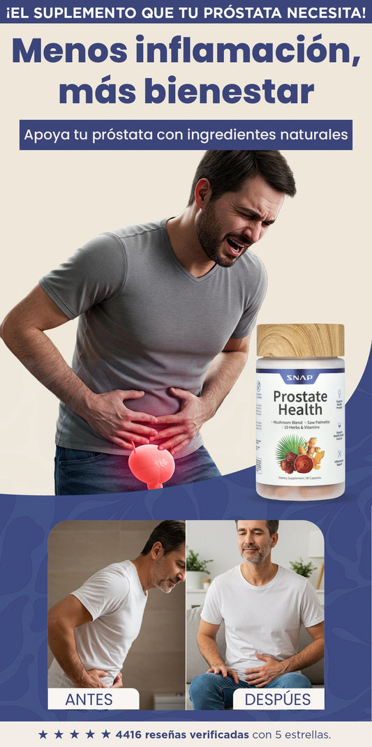 Snap| Apoya tu próstata de forma natural.