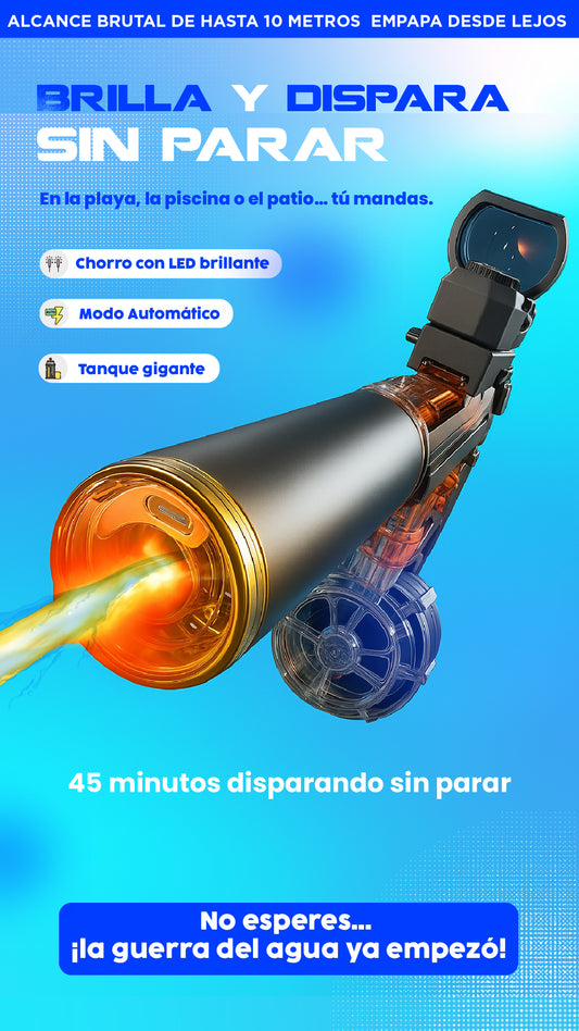 Pistola de agua| Apunta, dispara, domina.