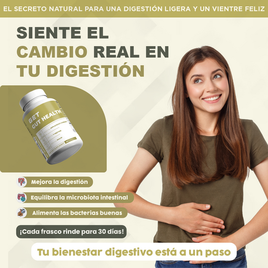 Get gut health| Mejora la digestión desde la raíz.
