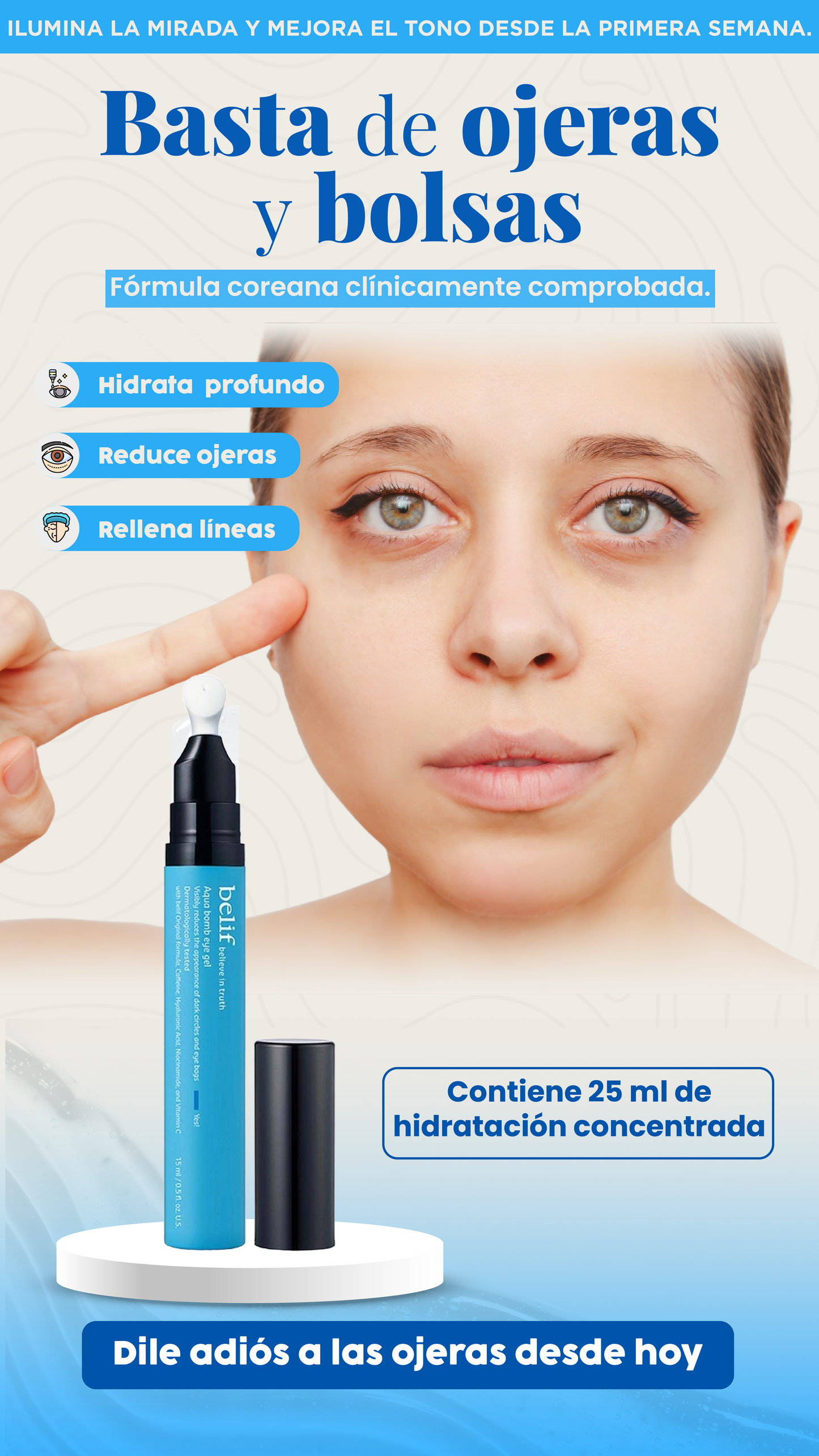 Aqua Bomb eye gel| Mirada nueva en 2 semanas