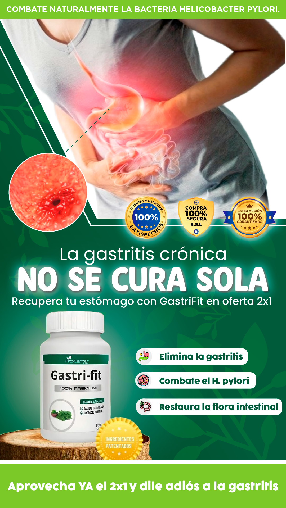 Gastrifit| Alivia la gastritis sin químicos agresivos.