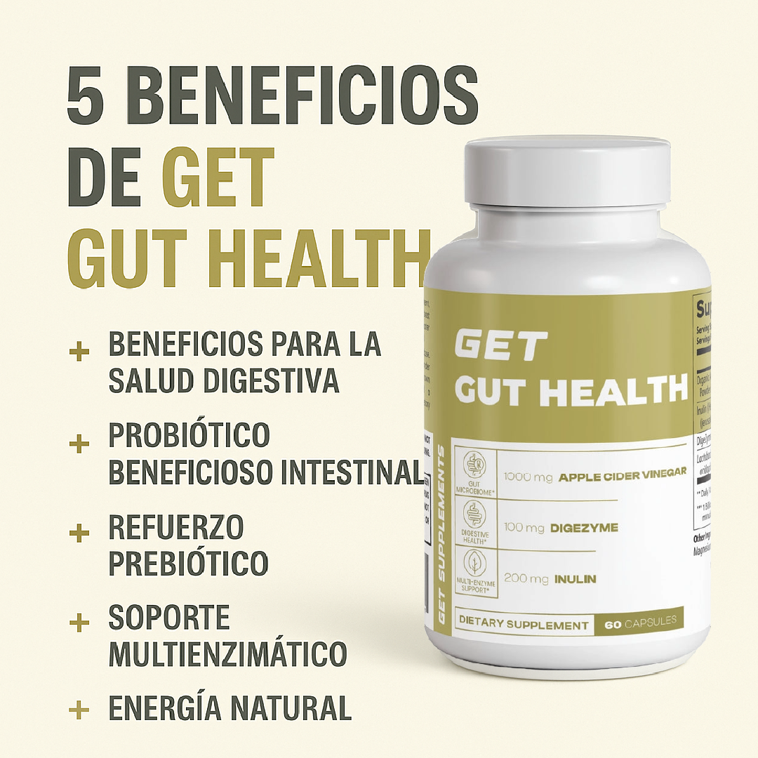 Get gut health| Mejora la digestión desde la raíz.